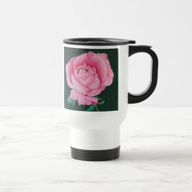 Pink Petals Travel Mug Reisebecher (Rechts)