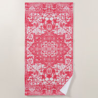 Pink Petals über Kilim Dreams