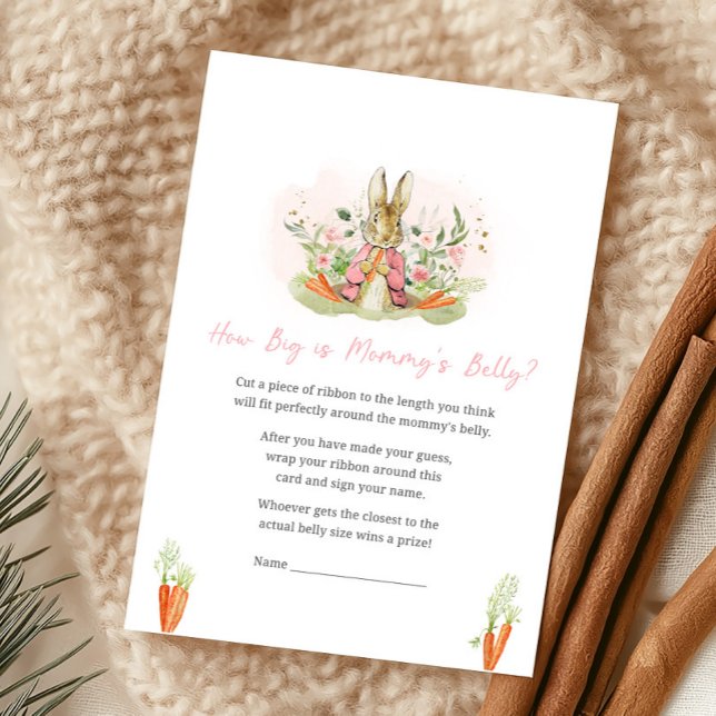 Pink Peter Rabbit Baby Shower How Big Is Game (Von Creator hochgeladen)