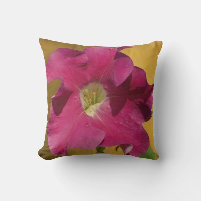 Pink petunia Blume, fast massiv rosa Kissen (Vorderseite)