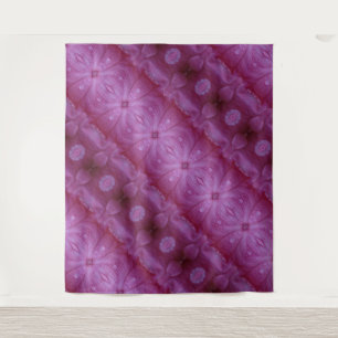 Pink Petunia Ikat 3 Wandteppich