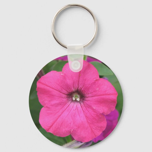 Pink Petunia Schlüsselanhänger (Vorderseite)