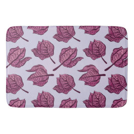 Pink Physalis Blume Muster Pastel Botanisch Badematte