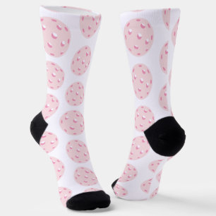Pink Pickleball Pattern Socken