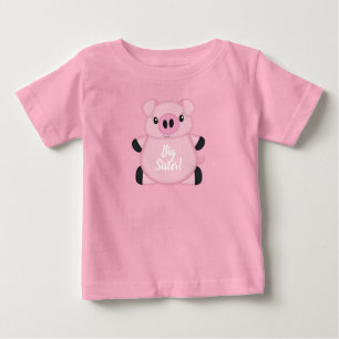 Pink Pig Baby Dusche Baby T-shirt