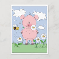 Pink Pig Cartoon