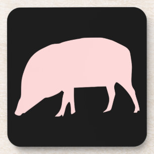 Pink Pig Cork Untersetzer
