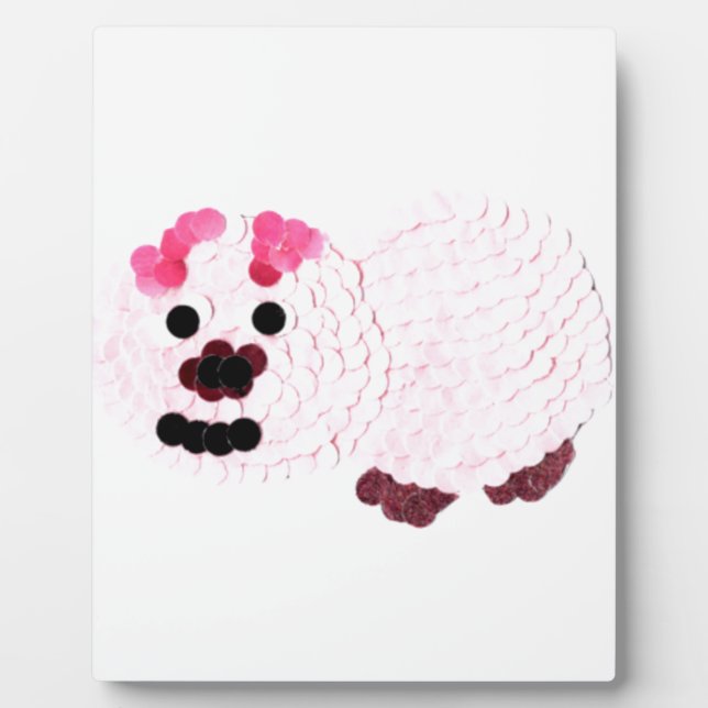 Pink Pig Fotoplatte (Vorderseite)