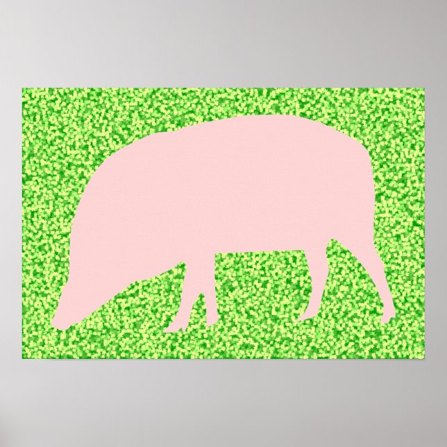 Pink Pig Poster (Vorne)