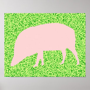 Pink Pig Poster