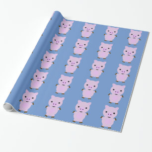 Pink Piggy Geschenkpapier