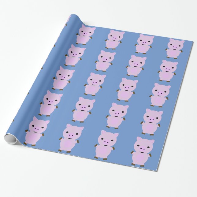 Pink Piggy Geschenkpapier (Ungerollt)