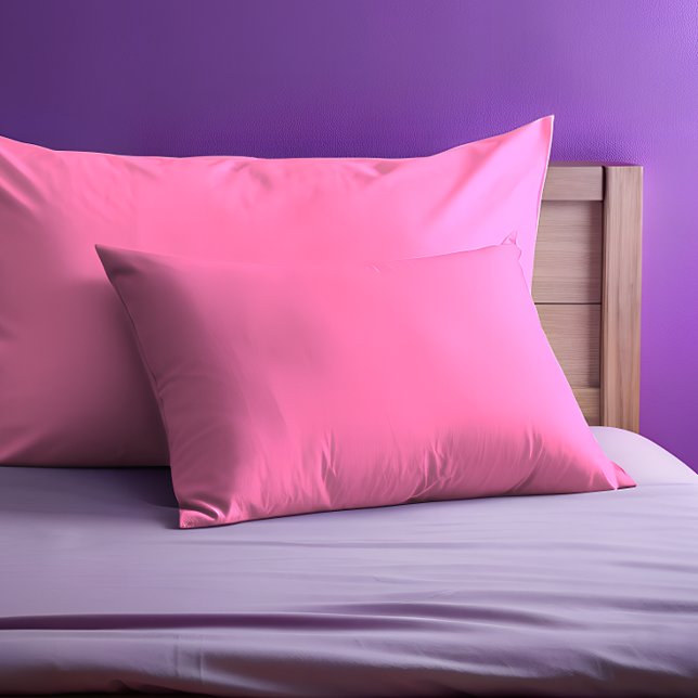 Pink Pillowcase Kissenbezug (Pink  Solid Monochrome  Pillowcase)