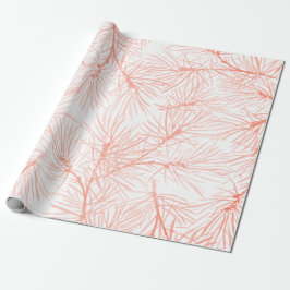 PINK PINE NEEDLES PATTER FÜR CHRISTMAS GIFT GESCHENKPAPIER