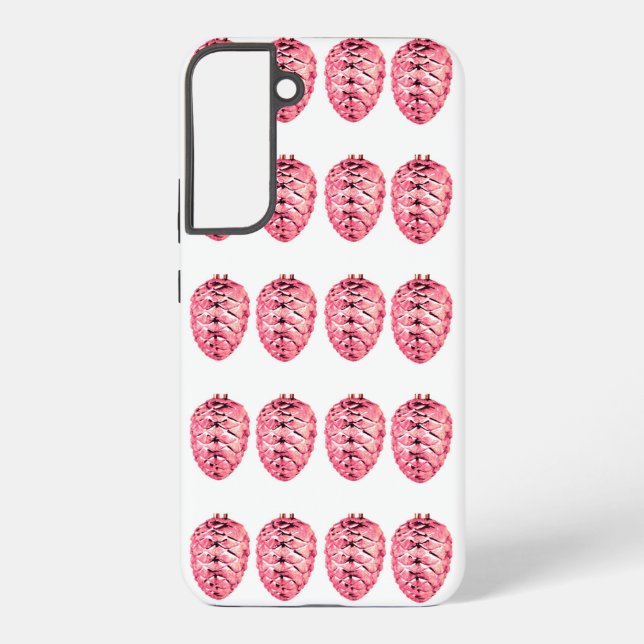 Pink Pinecones Samsung Galaxy S22 Plus Fall Samsung Galaxy Hülle (Rückseite)