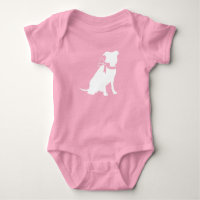 Pink Pit Bull Dog Babydusche