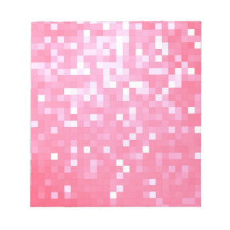 Pink Pixel Sparkle Notizblock