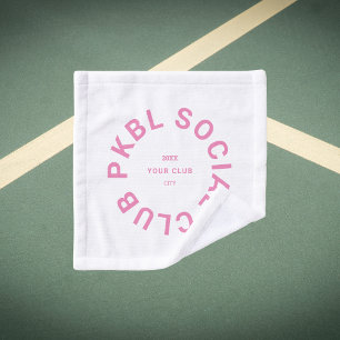 Pink PKBL Social Club Pickleball Face Waschlappen