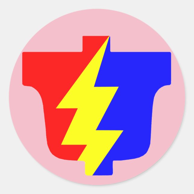 Pink PLA Round Aufkleber für den Tschad (Vorderseite)