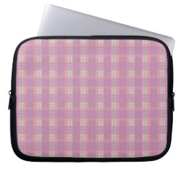 Pink Plaid Laptop Sleeves Protector