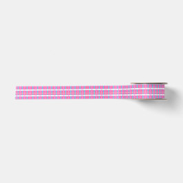 Pink Plaid Pop Satinband