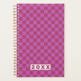 Pink Plum Checkerboard Planer