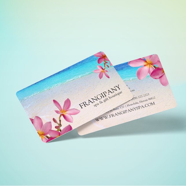 Pink Plumeria Beach Wellness-Center Resort Boutiqu Visitenkarte (Von Creator hochgeladen)