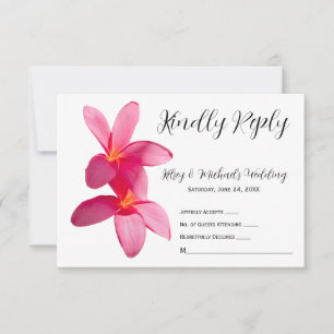 Pink Plumeria Blume, tropisch, floral, UAWG Dankeskarte