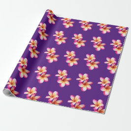 Pink Plumeria Geschenkpapier