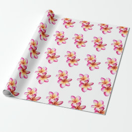Pink Plumeria Geschenkpapier