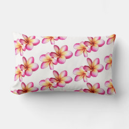 Pink Plumeria Throw Kissen