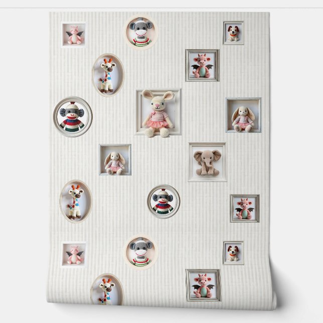 Pink Plushy Pals Tapete (Abrollen)