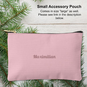Pink - Pochette à Accessoires Petits Solides