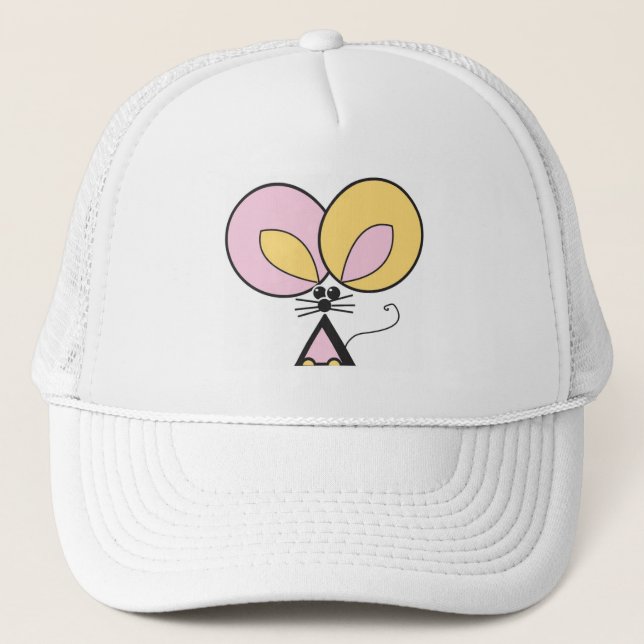 Pink Pocket Mouse Truckerkappe (Vorderseite)