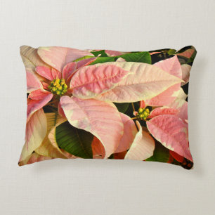 Pink Poinsettia Zierkissen