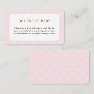 Pink Polka Dog Babyduschbücher für Kinder Begleitkarte