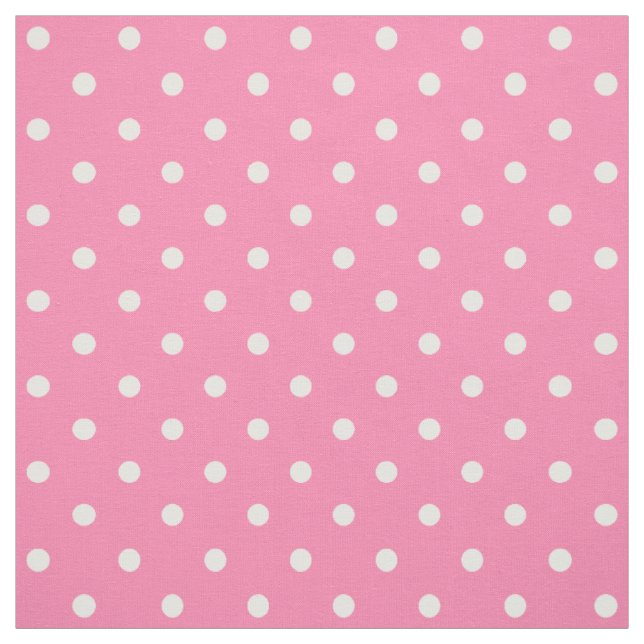 Pink Polka Dosen Fabric Stoff (Muster)