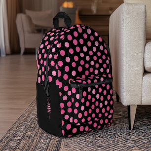 Pink Polka Dot Bedruckter Rucksack