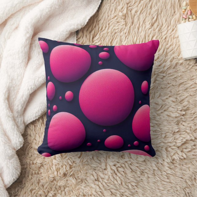 Pink Polka Dot Dream Kissen (Decke)