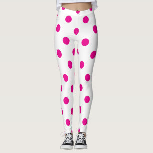 Pink Polka Dot Leggings
