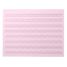 Pink Polka Dot Music Manuskript Papier 8 Stadien
