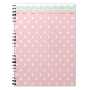 Pink Polka-Dot-Notebook-Journal Notizblock