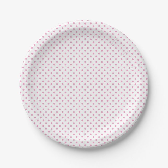 Pink Polka Dot Paper Teller (Vorderseite)