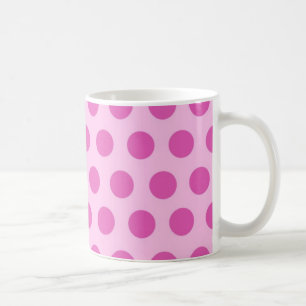 Pink polka dot pattern spotone Tasse