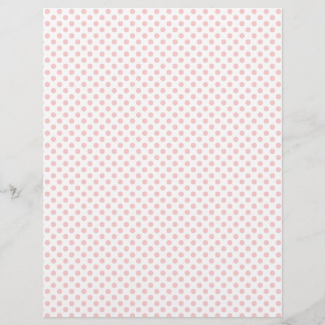 Pink polka dot scrapbook paper design (Vorderseite)