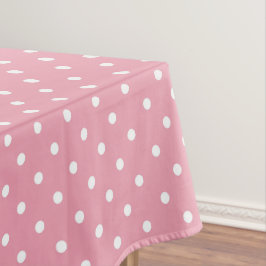 Pink Polka Dot Tischdecke