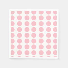 Pink Polka Dots Design Serviette