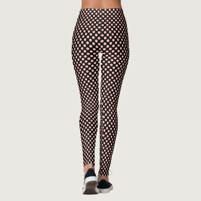 Pink Polka Dots Leggings (Rückseite)