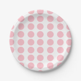 Pink Polka Dots Pappteller