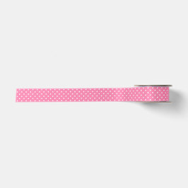 Pink Polka Dots Ribbon Satinband